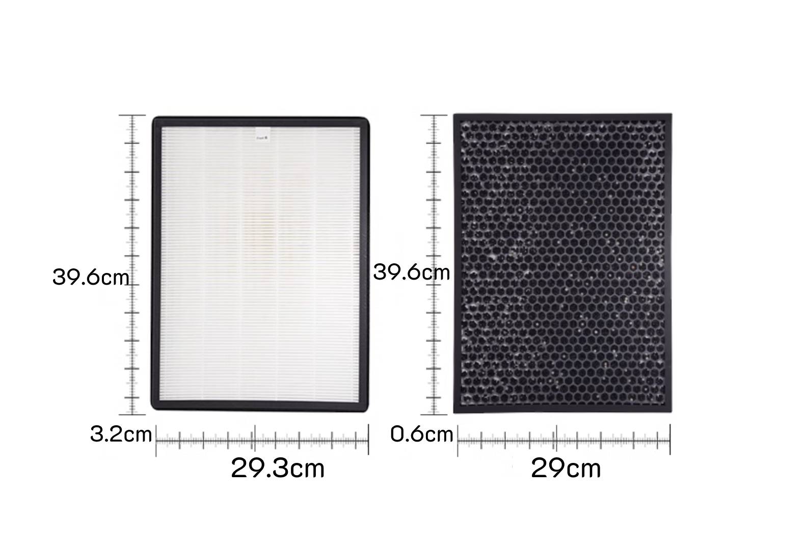AFS0032 ไส้กรองเครื่องฟอกอากาศ / ไส้กรองฝุ่น / ไส้กรองเครื่องกรองอากาศ ขนาดรวม 39.6x29.3x3.8 ซม. กว้าง 29.3 ซม. ยาว 39.6 ซม. สูง 3.8 ซม.
