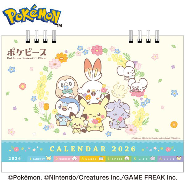 Pokepeace CL-009 2026 Tabletop Calendar(Pre-order)
