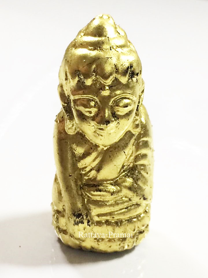 พระบัวเข็มรุ่นแรก(ลงรักปิดทองคำแท้ทั้งองค์) ฝังตะกรุดทองคำ จารมือ หลวงปู่ครูบาบุดดา วัดหนองบัวคำ จ.ลำพูน