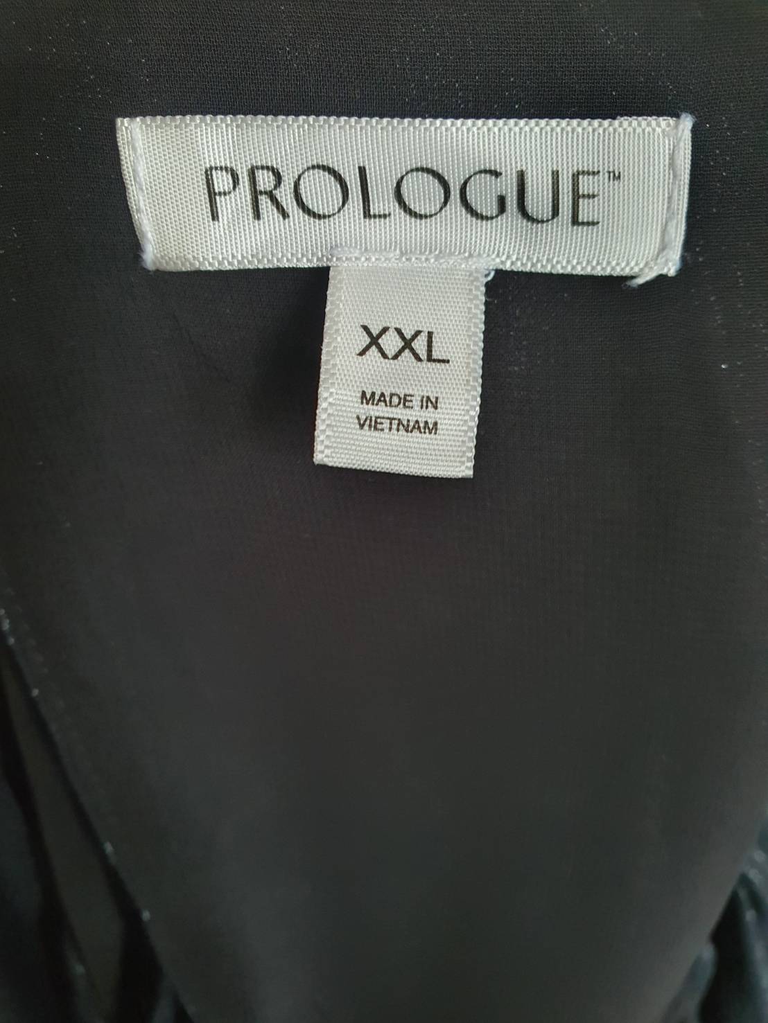 FF06461 เสื้อผ้ามือสอง สีดำ ชีฟอง PROLOGUE อก 48 นิ้ว