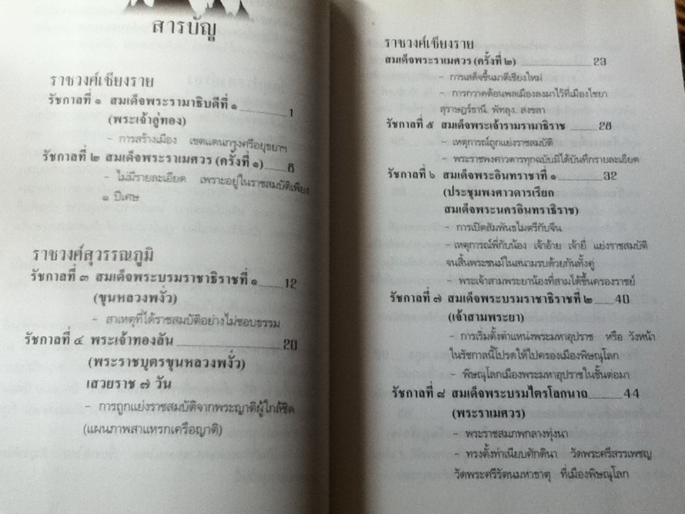 เกร็ดพงศาวดารกรุงศรีอยุธยา