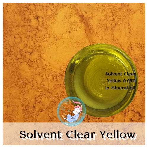 Color Yellow :Solvent Clear Yellow สีเหลืองโฃเวนท์ใสC.I. Solvent Yellow 16 / CI 12700 ผงละเอียด ละลายน้ำมันได้โปร่งใส