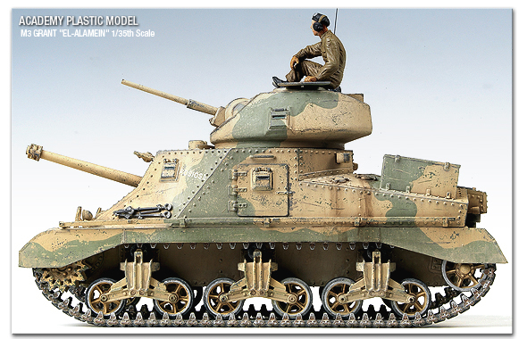 โมเดลรถถัง Academy ขนาด 1/35 AC13228 M3 Grant "EL Alamein"