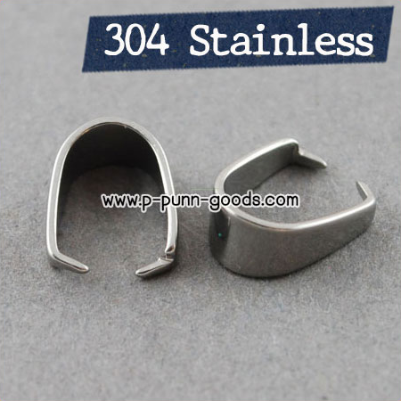 ตัวงับเกี่ยวจี้ สแตนเลส 9x7มม. (304 Stainless Steel)