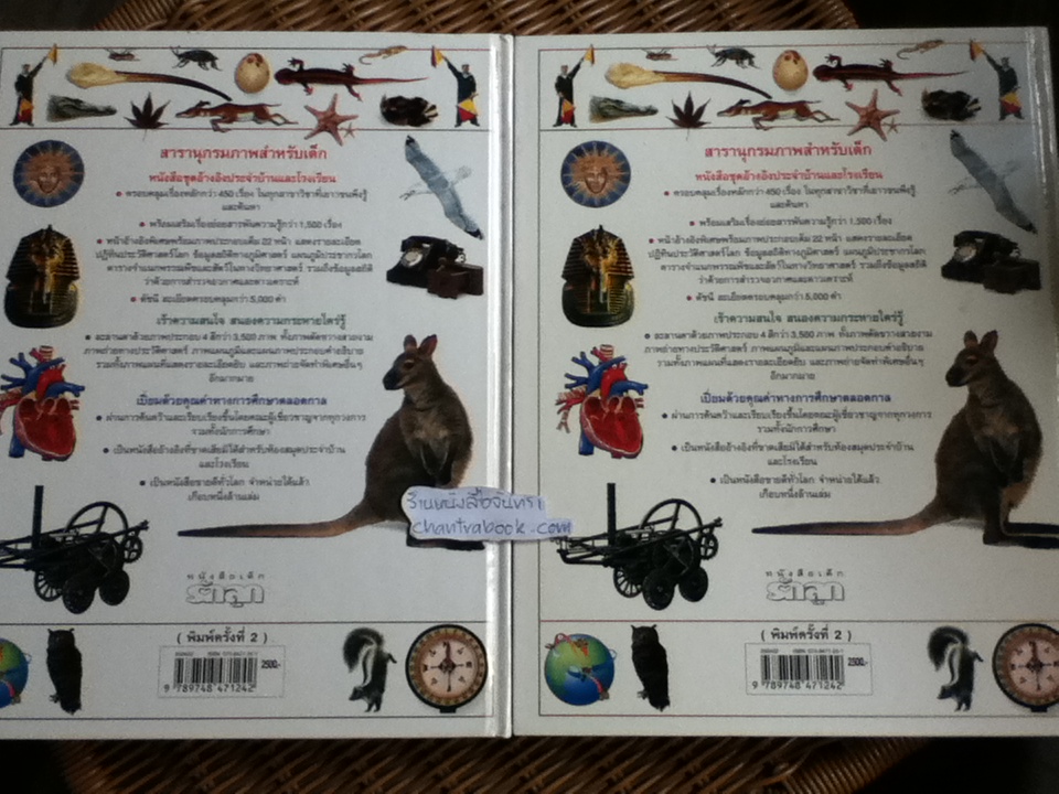 สารานุกรมภาพสำหรับเด็ก 2เล่ม/ชุด พร้อมกล่องบรรจุ