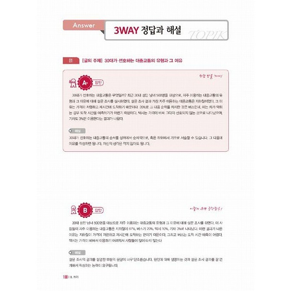 หนังสือข้อสอบ Perfect TOPIK ระดับ 2 +CD (2015) (คำศัพท์ ไวยากรณ์ และการฟัง)