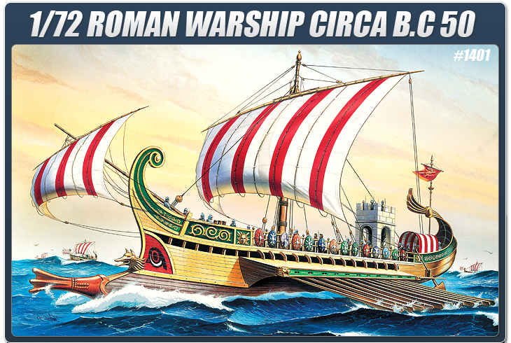 โมเดลเรือ Academy ขนาด 1/250 AC14207 ROMAN WARSHIP CIRCA B.C 50