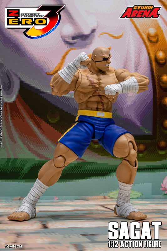 Street Fighter Alpha 3 1/12 Scale Action Figure Sagat(Provisional Pre-order)
