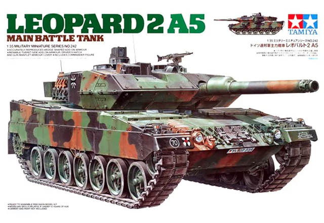 โมเดลรถถังทามิย่า ขนาด 1/35 Tamiya TA35242 Leopard 2 A5 Main Battle Tank