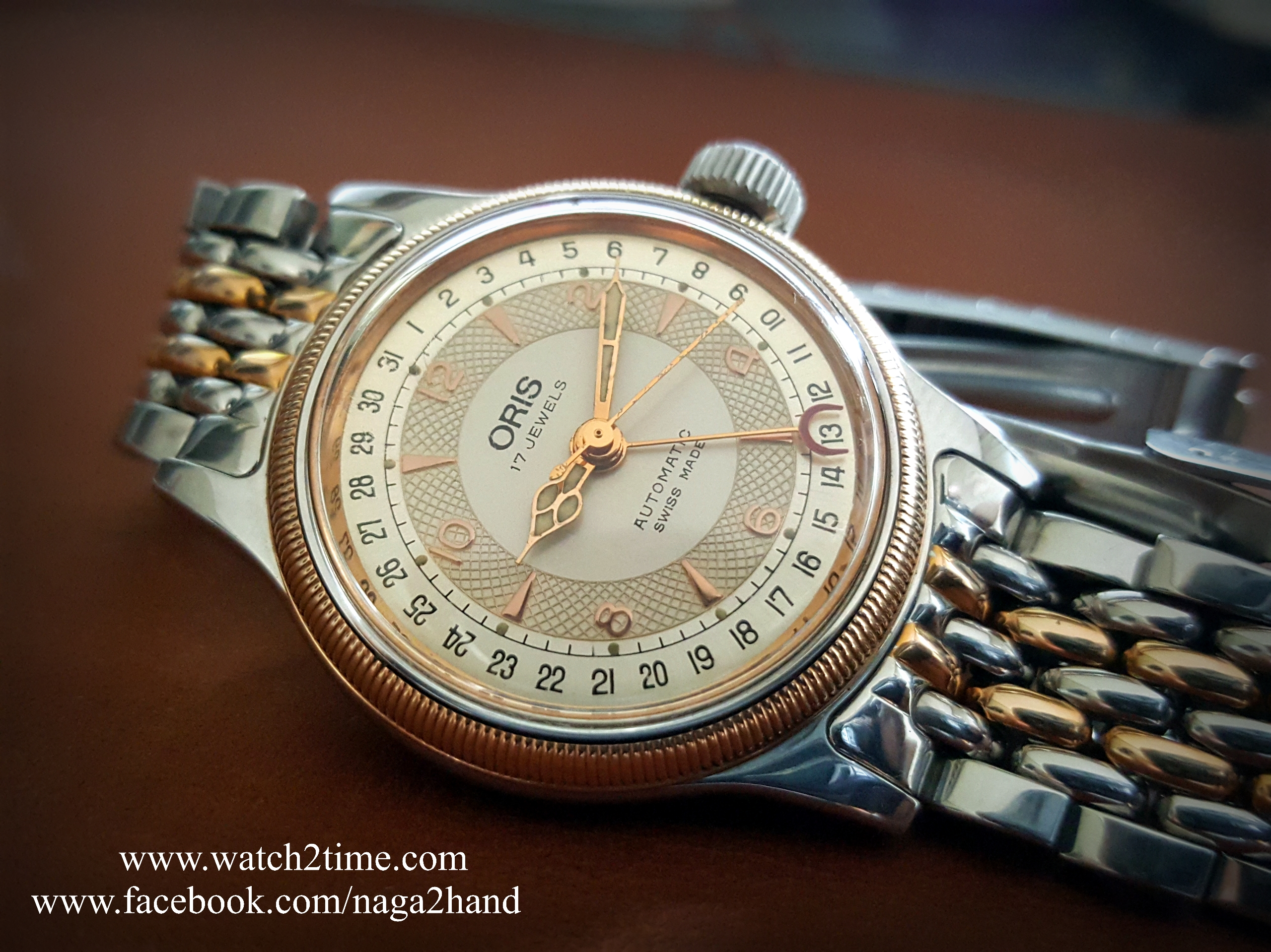 ขาย นาฬิกาข้อมือ Oris Big Crown made Swiss ทอง 2 กษัตริ