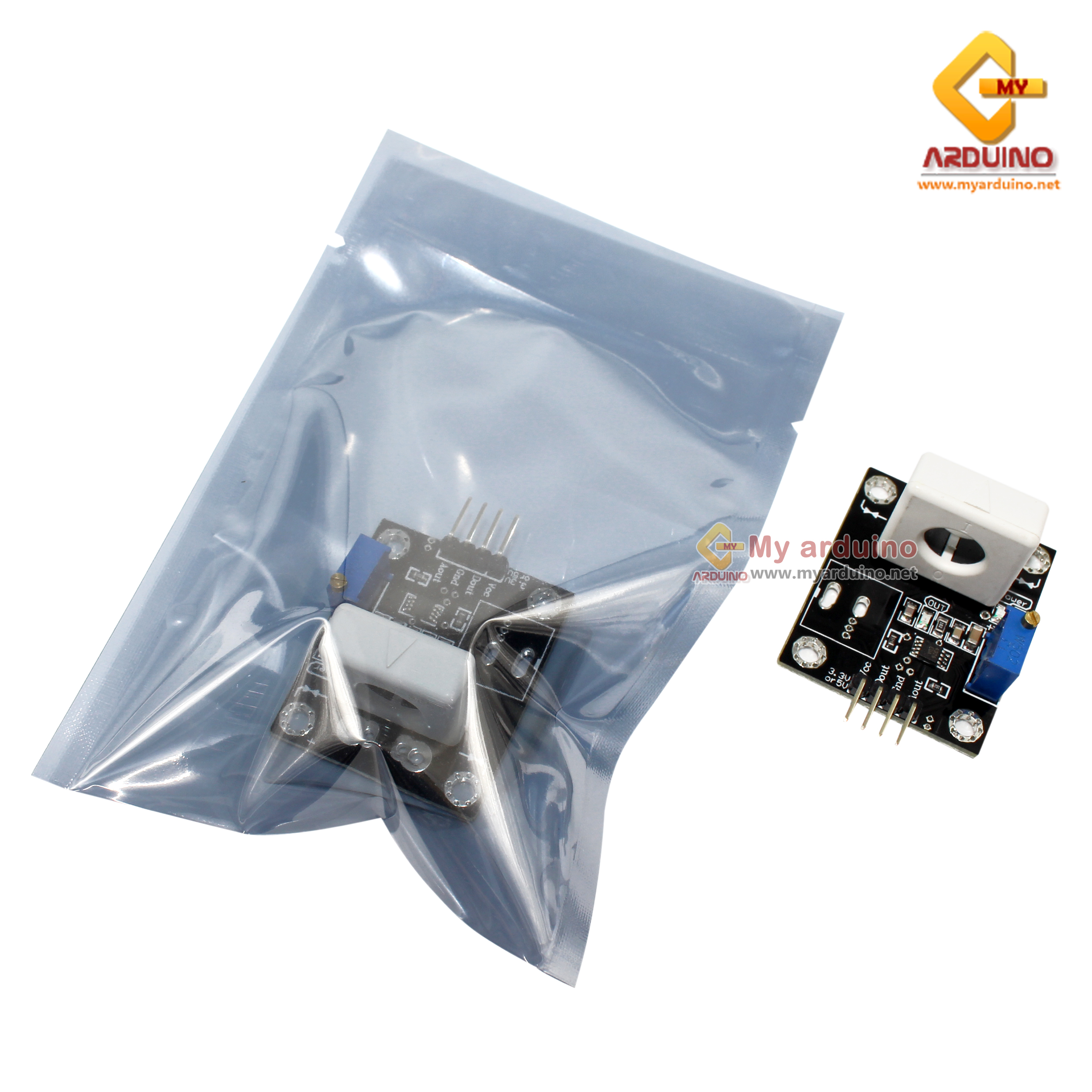 WCS1700 hall current sensor adjustable 70A short circuit/overcurrent