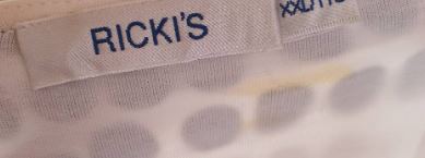 หมดค่ะ FF03791 เสื้อผ้ามือสอง ลายจุด แบรนด์ RICKI'S อก 44-46 นิ้ว
