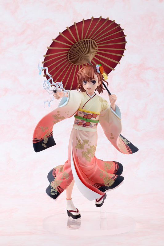 KDcolle A Certain Scientific Railgun T Mikoto Misaka Furisode Kimono ver. 1/7 Complete Figure(Pre-order)