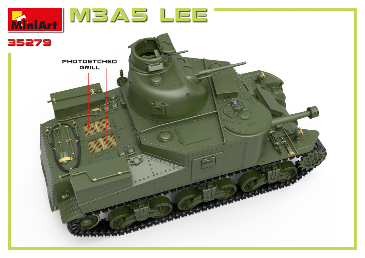 โมเดลรถถัง MiniArt ขนาด 1/35 MI35279 M3A5 Lee