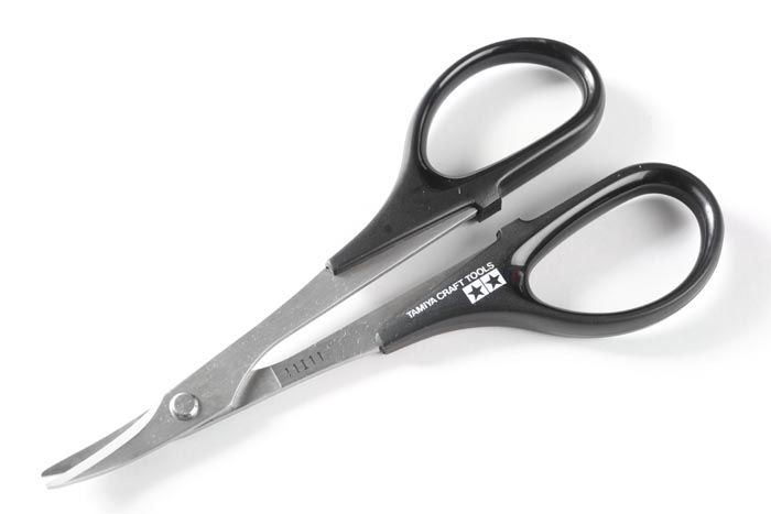 TA74005 Curved Scissors กรรไกรตัดพลาสติกโค้ง