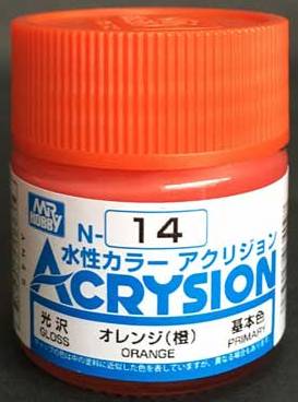 สีสูตรน้ำ Acrysion N14 Orange