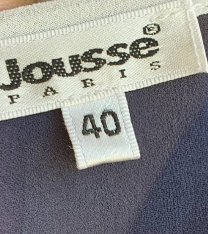 FF02874 เสื้อชีฟอง มือสอง สีน้ำเงิน แบรนด์ JOUSSE อก 36 นิ้ว