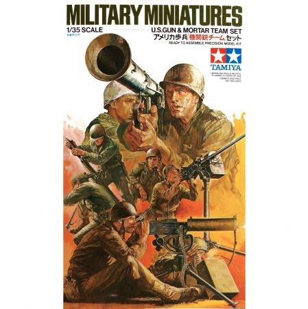 โมเดลฟิกเกอร์ทหาร Tamiya ขนาด 1/35 TA35086 U.S. Gun and Mortar Team Kit - CA186