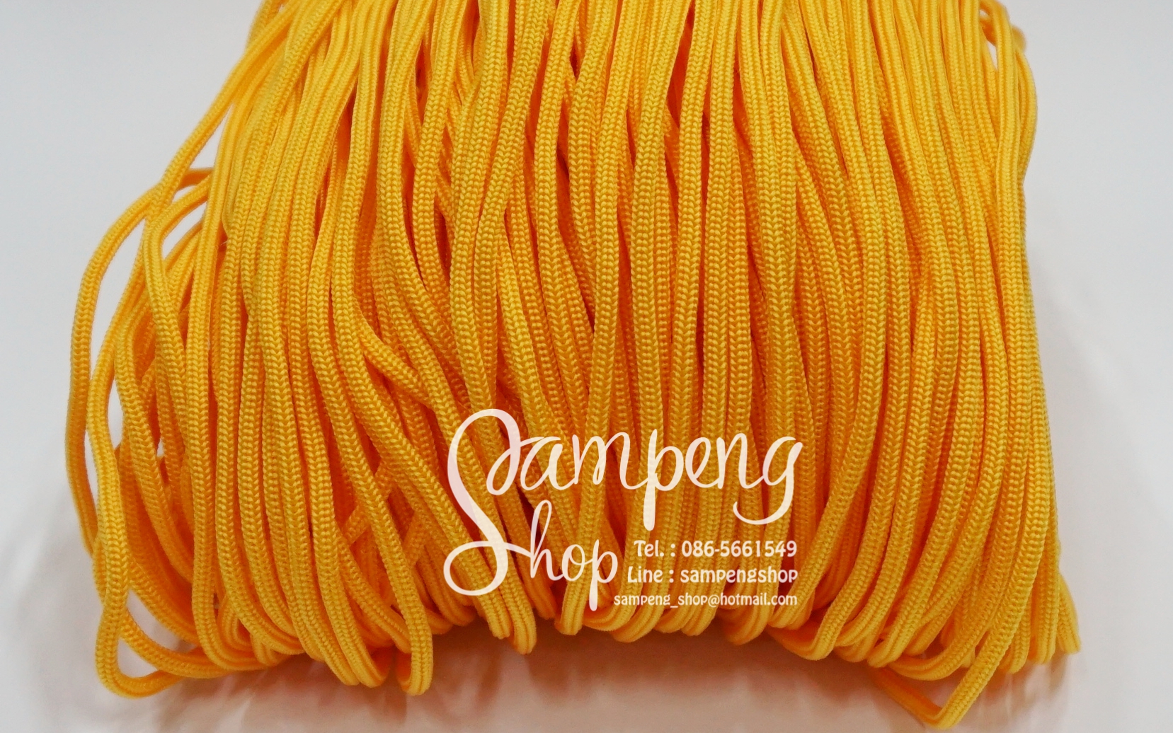 เชือกร่ม P.P. #10 สีเหลืองทอง (10เมตร)