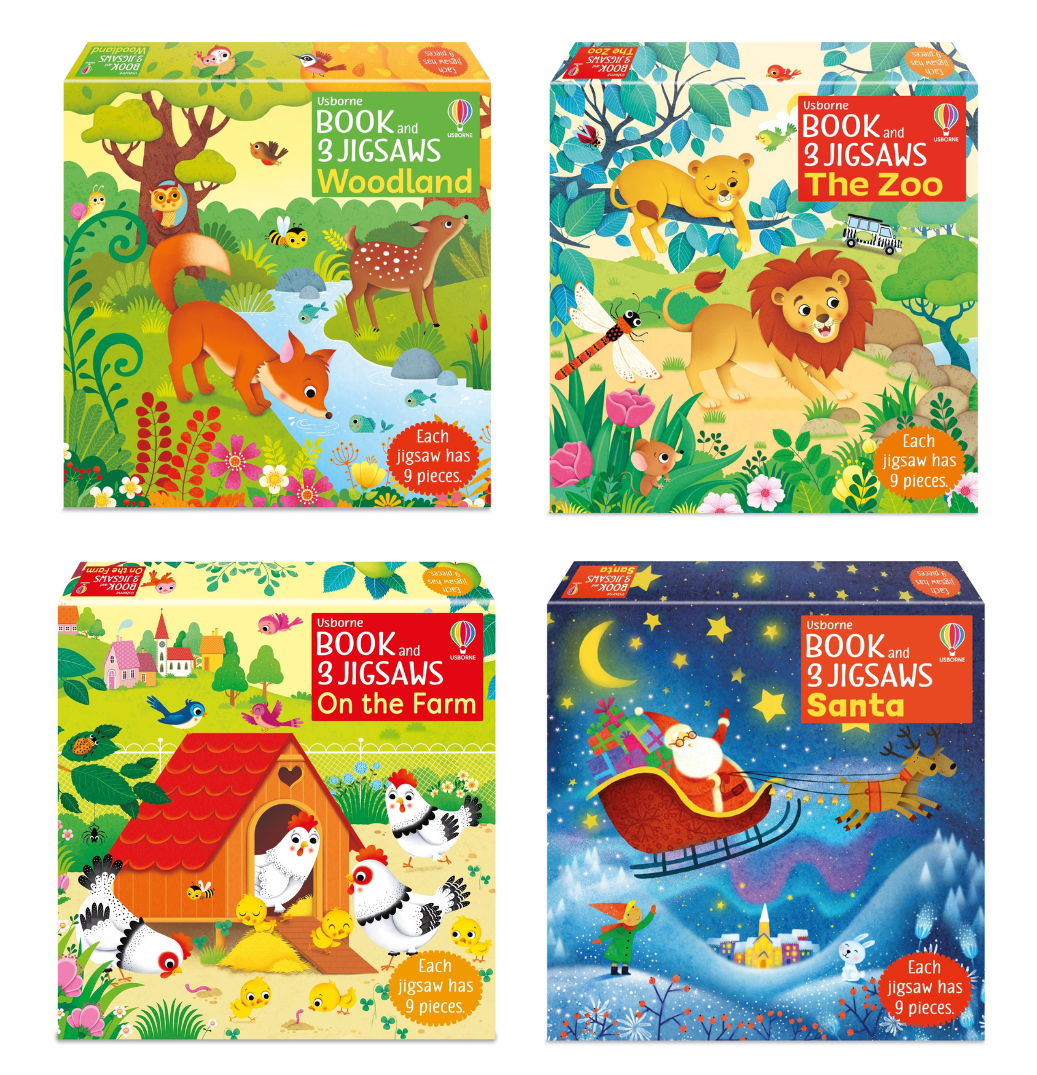 USBORNE BOOK AND 3 JIGSAWS SERIES