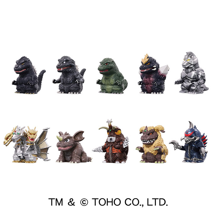 Godzilla Soft Vinyl Puppet Mascot 3 10Pack BOX(Pre-order)