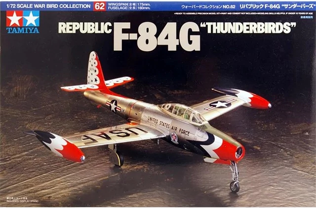 โมเดลเครื่องบิน Tamiya ขนาด 1/48 TA60672 Republic F-84G & Thunderbirds