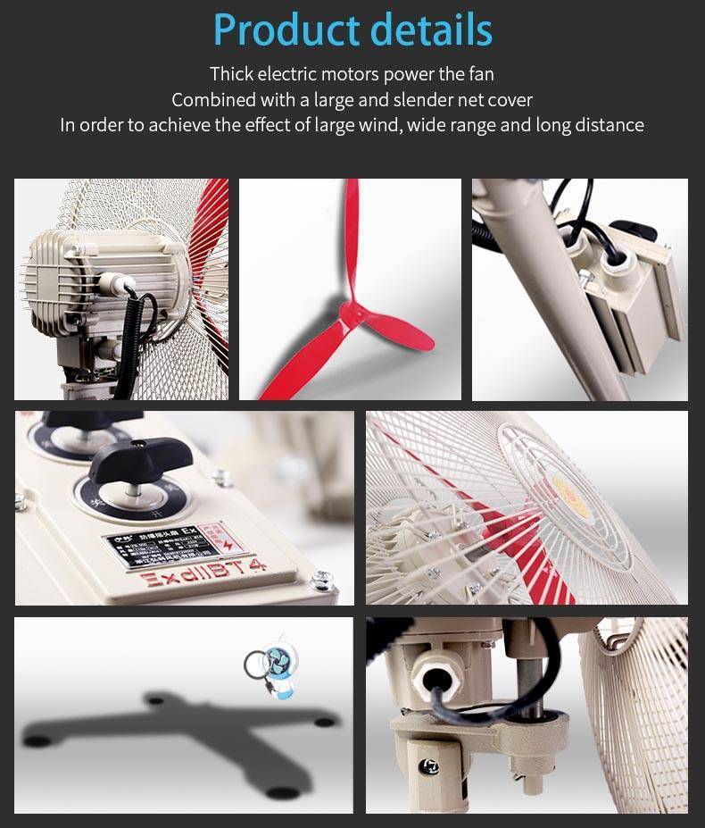 พัดลมฟาร์ม explosion proof พัดลมกันระเบิด พัดลมระบายอากาศ โรงงาน ท่อลม ยืดหยุ่น พร้อมสายดินป้องกันระเบิด