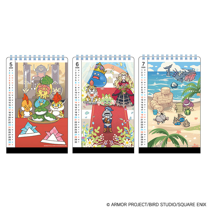 Dragon Quest Stationery Store Calendar 2026(Released)