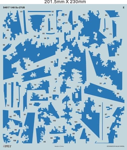 โมเดลเครื่องบิน Great Wall Hobby 1/48 S4817 Ukrainian Air Force Su-27UB Digital Camouflage Limited Edition