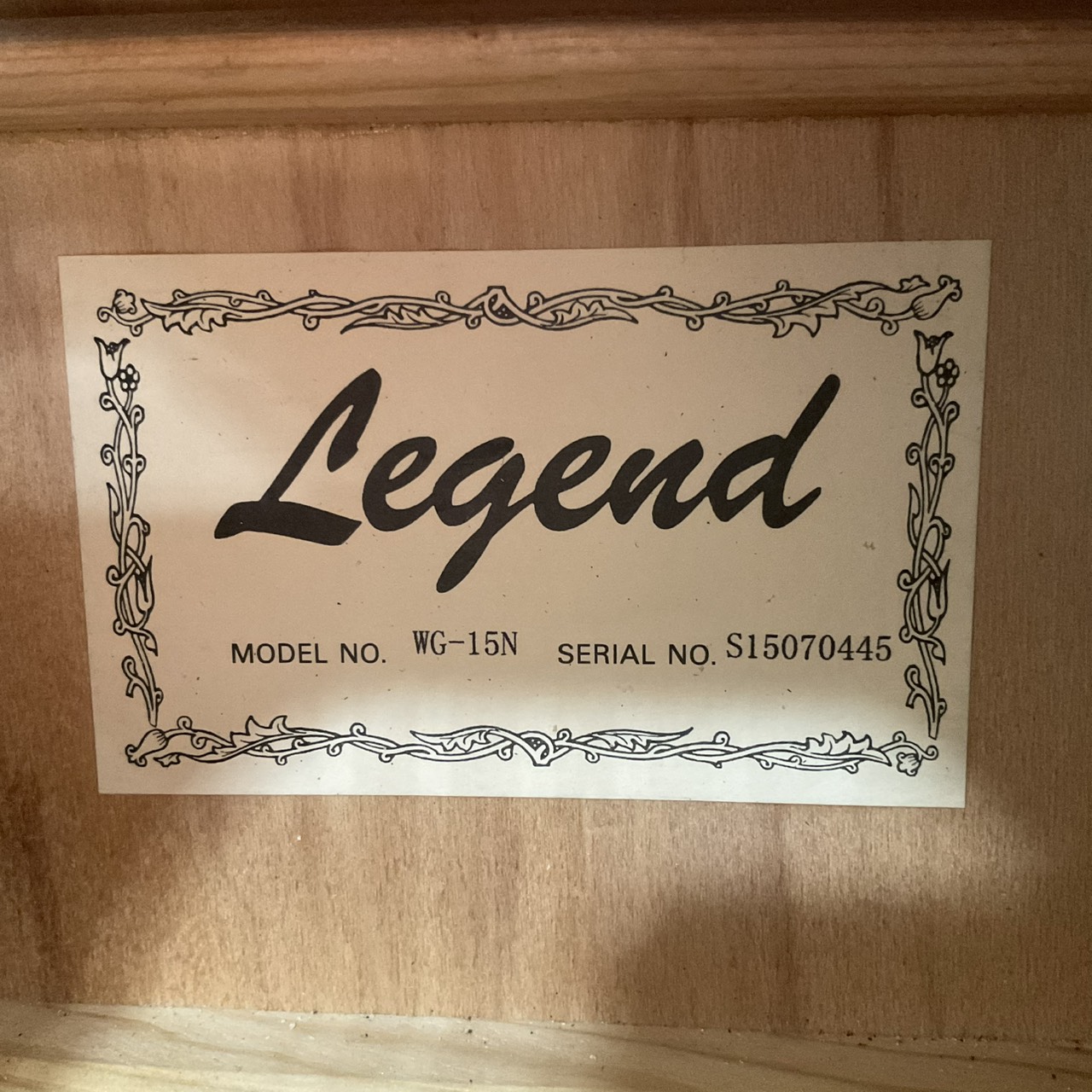 กีต้าร์โปร่ง Legend : WG-15N