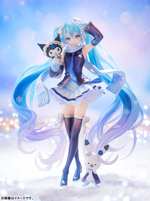 Character Vocal Series 01 Hatsune Miku Snow Miku x Kuromi 1/7 Complete Figure(Pre-order)