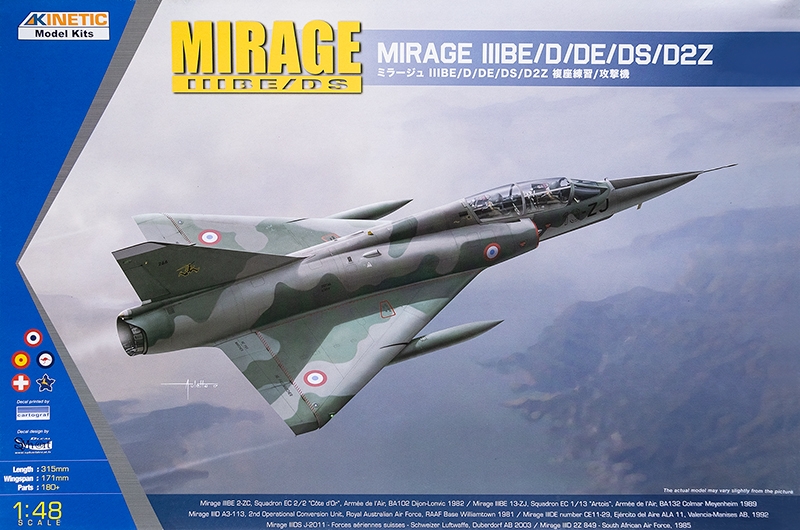 KI-K48054 Kinetic 1/48 MIRAGE IIID/DS
