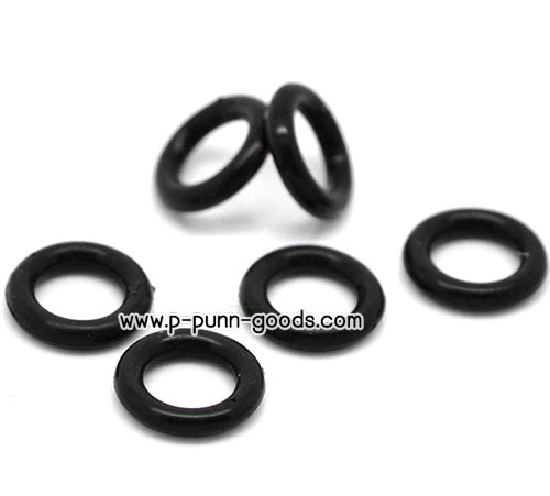 วงยางกันเลื่อน สำหรับเชือก 6 มม. (Rubber O Rings) 10x6 มม สีดำ