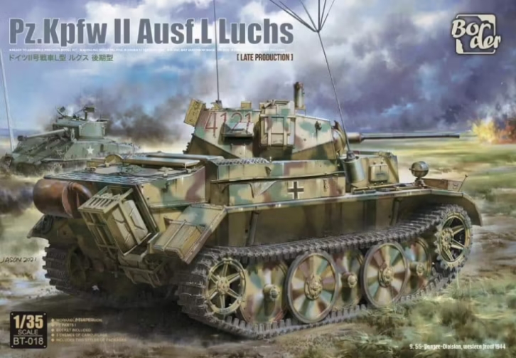 โมเดลรถถัง Border Model ขนาด 1/35 BT-018 Pz.Kpfw II Ausf.L Luchs (Late Production)