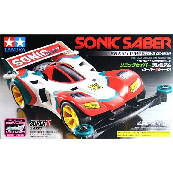 รถมินิ 4WD ทามิย่า ขนาด 1/32 Tamiya Mini 4WD TA19432 Sonic Sabre Premium (Super II chassis)