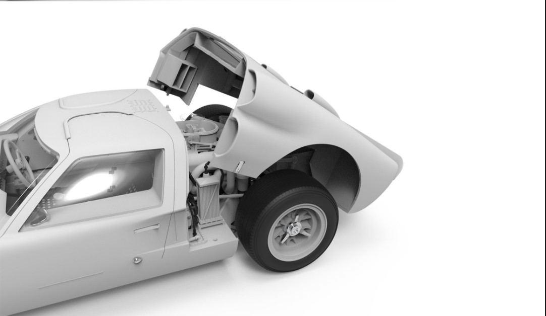 โมเดลรถสปอร์ต MENG RS-002 1/12 Ford GT40 Mk.II ’66 Sport Car Classic