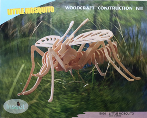 Dinokids3D ตัวต่อไม้ 3 มิติ ยุง Mosquito จิ๊กซอว์ไม้ โมเดลไม้ 3 มิติ