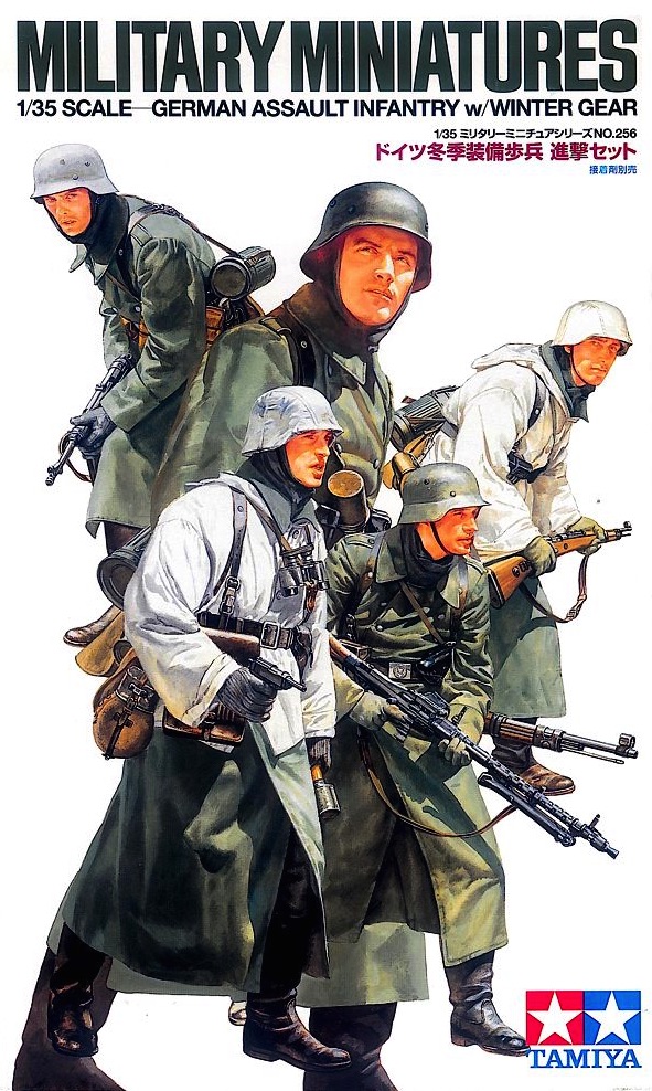 โมเดลฟิกเกอร์ Tamiya ขนาด 1/35 TA35256 German Assault Infantry w/Winter Gear