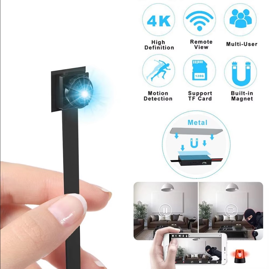 กล้องกระดุม แบตเตอรี่ในตัว เชื่อมต่อ WIFI รุ่น VD06S (90องศา/120องศา)