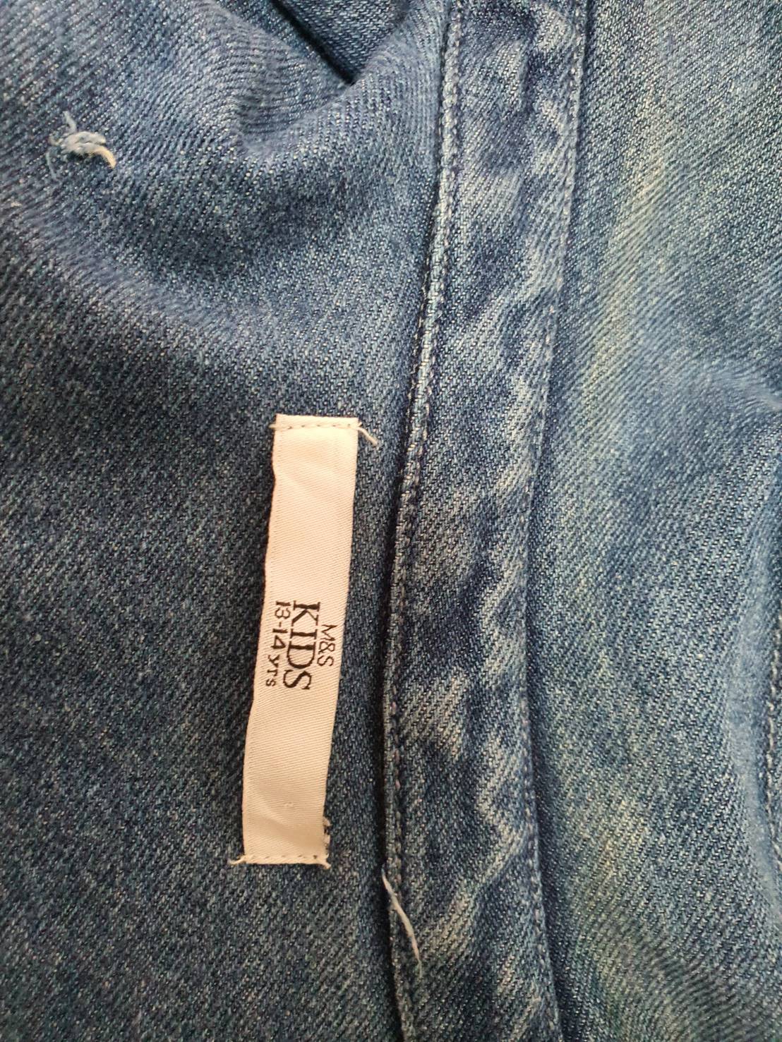 FF06317 เดรสยีนส์มือสอง แบรนด์ห้าง M&S อก 32 นิ้ว