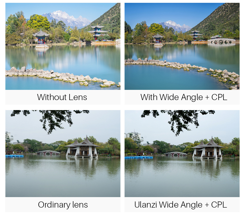 เลนส์ มือถือ ULANZI 65mm Telephoto Lens for iPhone, Smartphone HK 4D Super Wide-Angle Fishyeye Mobile Camera Lens