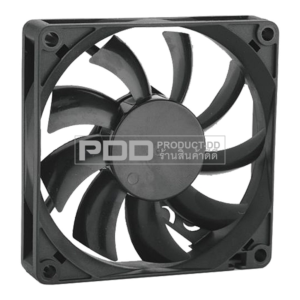 พัดลมระบายความร้อน DC 12V 8015SL บุช Sleeve Bearing ขนาด 3 นิ้ว 8x8x1.5 ซม.