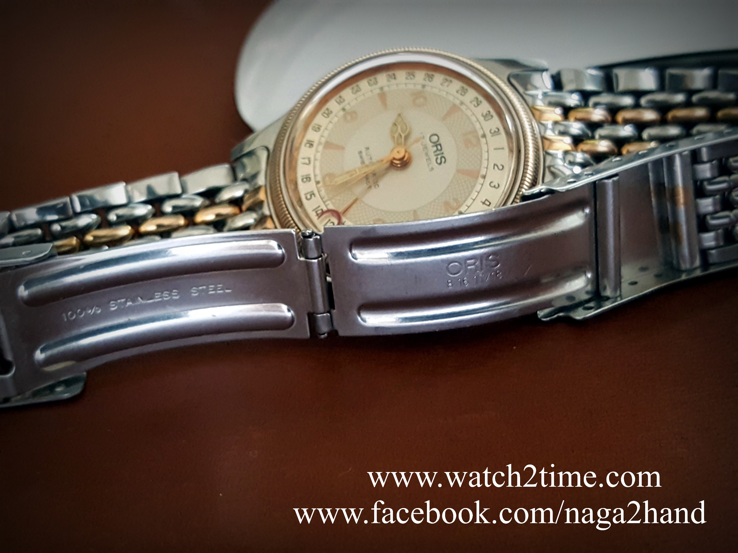 ขาย นาฬิกาข้อมือ Oris Big Crown made Swiss ทอง 2 กษัตริ