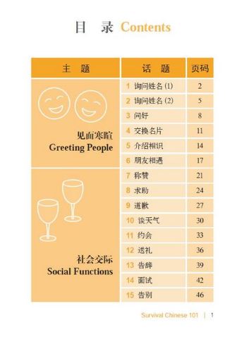[หนังสือสนทนาภาษาจีน] Survival Chinese 101 (พิมพ์ครั้งที่ 2) 生活汉语101 (第二版) +CD