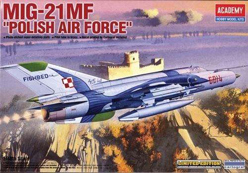 โมเดลเครื่องบินจำลอง Academy ขนาด 1/48 AC12224 MIG-21 "POLISH AIR FORCE"