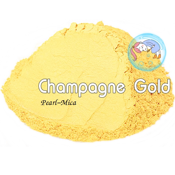 Color Gold : Champagne Gold mica pearlescent pigment/ สีทอง ผงละเอียดมีประกาย