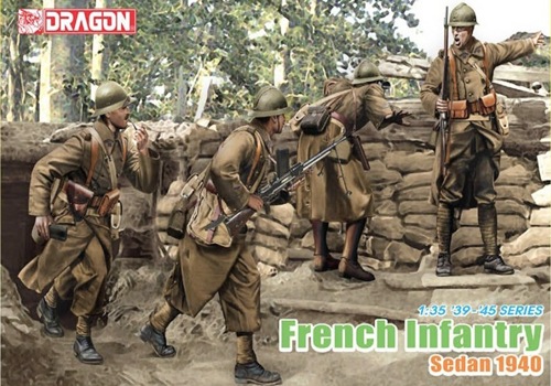 โมเดลฟิกเกอร์ Dragon Models 1/35 DRA6738 French Infantry Sedan 1940