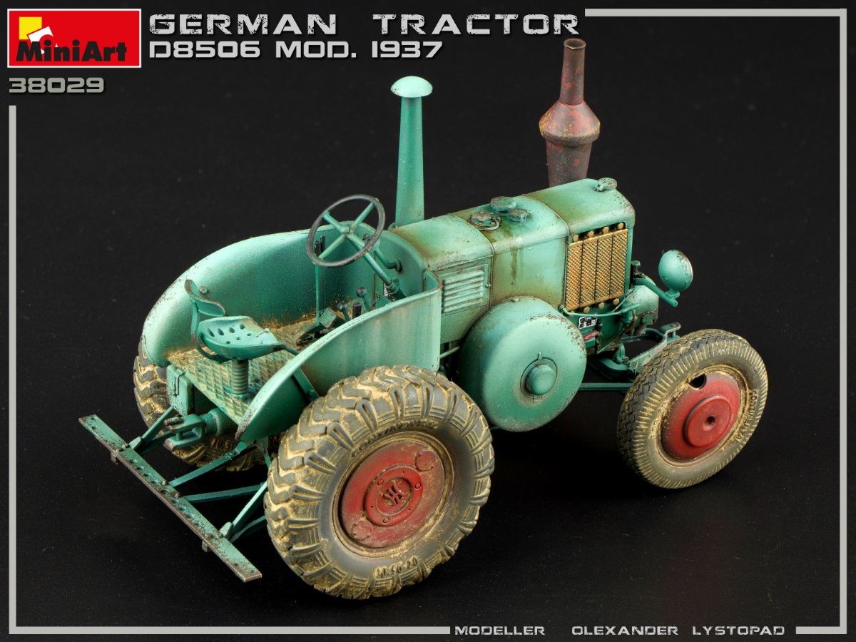 โมเดลรถแทรคเตอร์ MiniArt ขนาด 1/35 MI38029 German Tractor D8506 Mod. 1937