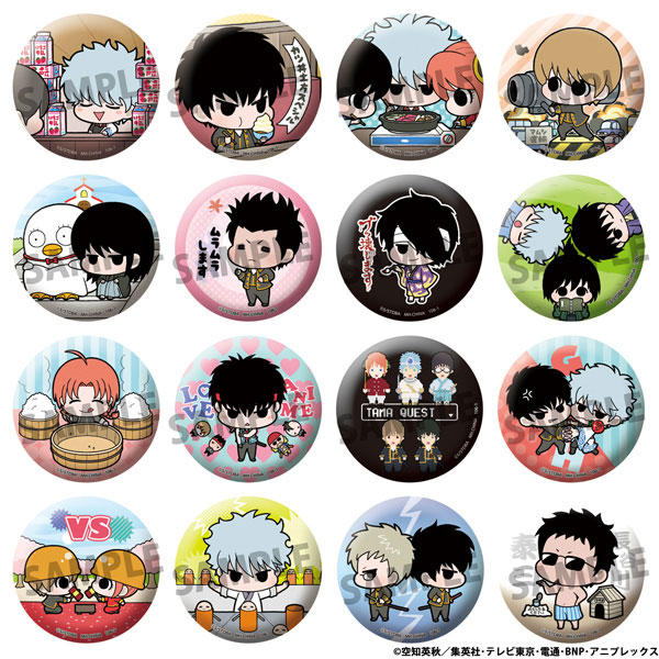 Tin Badge Collection Gintama Famous Scene Arc 16Pack BOX(Pre-order)