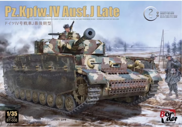 โมเดลรถถัง Border Model ขนาด 1/35 BT-008 Pz.Kpfw.IV Ausf.J Late
